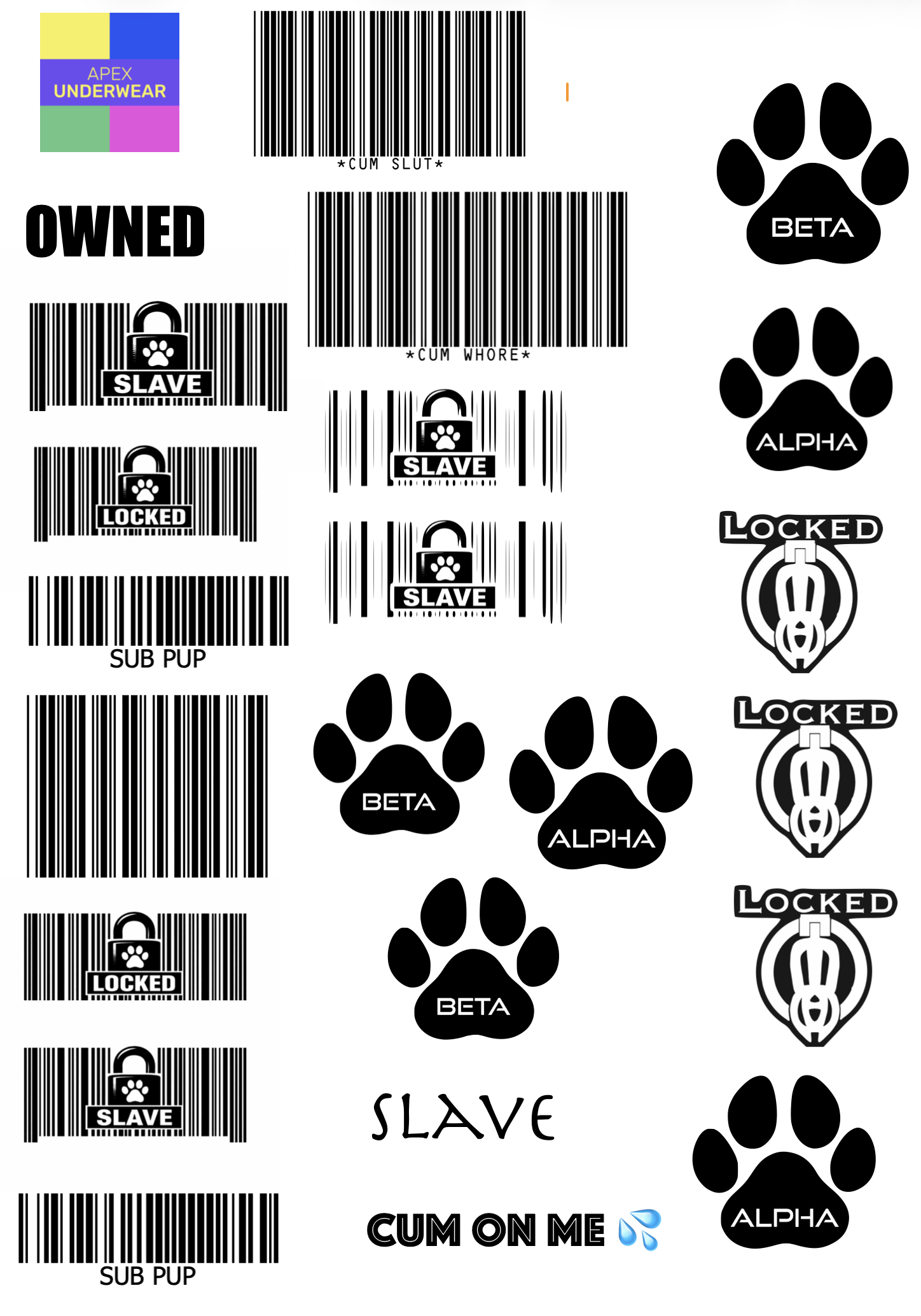 Temporary Kinky Tattoo’s