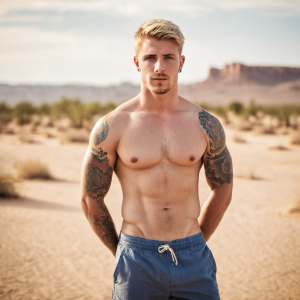 Blonde Guy AI Image Set